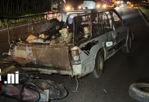 Joven motociclista queda lesionada tras accidente en la carretera Juigalpa – Managua Foto: Joven motociclista queda lesionada tras accidente en la carretera Juigalpa - Managua/TN8