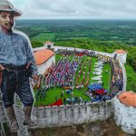 Benjamín Zeledón recibe homenaje de la juventud desde la histórica Fortaleza El Coyotepe Foto: Homenaje a Benjamín Zeledón en El Coyotepe/TN8