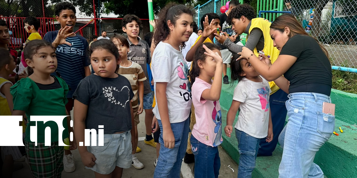 Foto: Familias de Villa San Jacinto disfrutan tarde recreativa en homenaje a Benjamín Zeledón/TN8