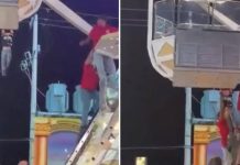 Tensión en México: niño queda colgado de una rueda de la fortuna en movimiento (VIDEO)