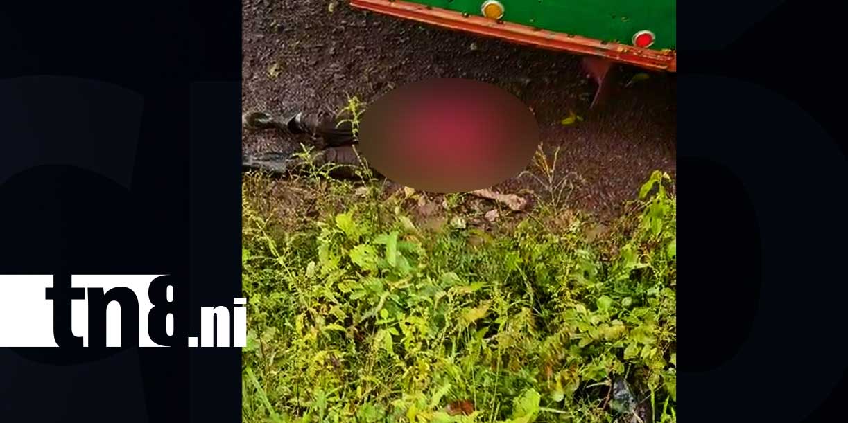 Foto: Waslala: motociclista pierde el control y choca contra una valla metálica/TN8
