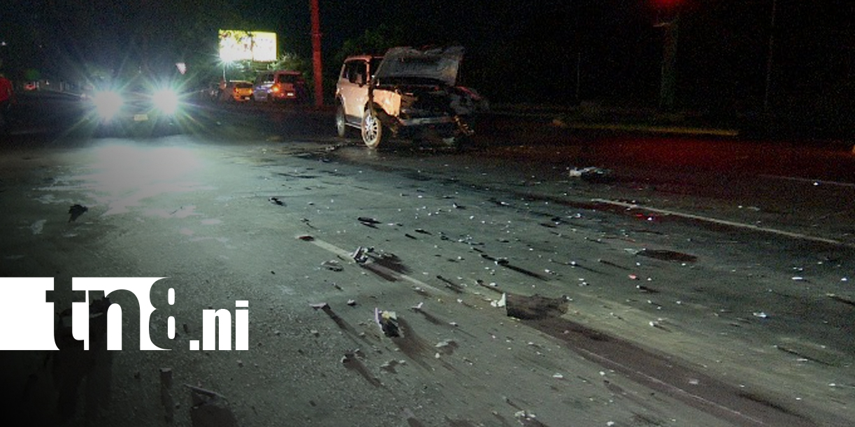 Foto: Seis lesionados tras choque en carretera a Masaya/TN8