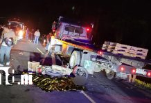 Accidente en la carretera Muy Muy-Boaco deja dos fallecidos y un lesionado Foto: Tragedia vial en Muy Muy deja dos fallecidos/TN8