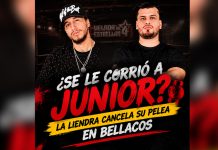 ¿Se le corrió a Junior? Liendra cancela su pelea en la Velada de Estrellas 4 Foto: ¿Se le corrió a Junior? Liendra cancela su pelea en la Velada de Estrellas 4/TN8