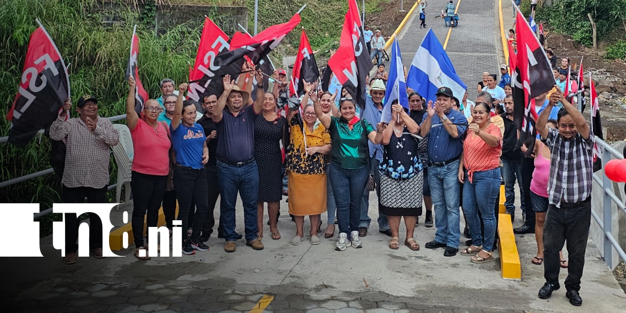 Foto: Muy Muy, Matagalpa inaugura nueva calle adoquinada y caja puente/TN8