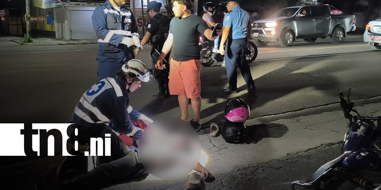 Foto: Accidente entre dos motos deja a un menor lesionado en Estelí/TN8