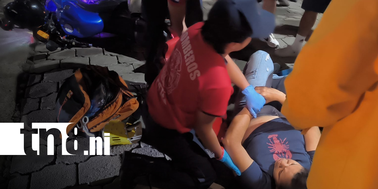 Foto: Motociclista pierde el control y su esposa resulta lesionada en Estelí/TN8
