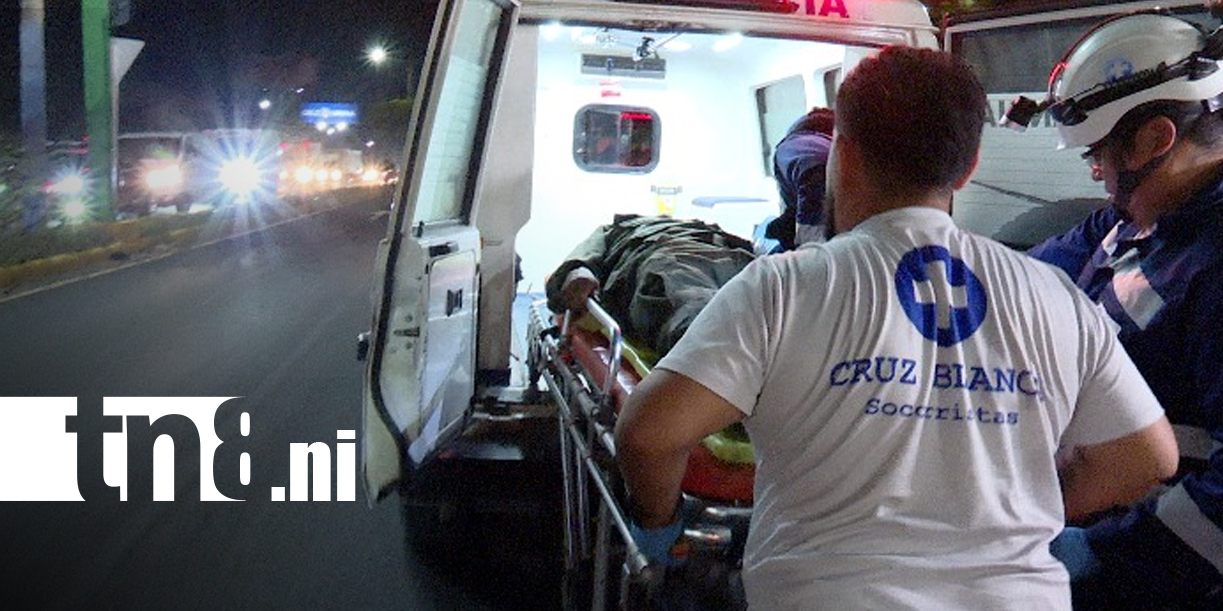Foto: Accidente en Managua deja a militar con fracturas en un pie/TN8