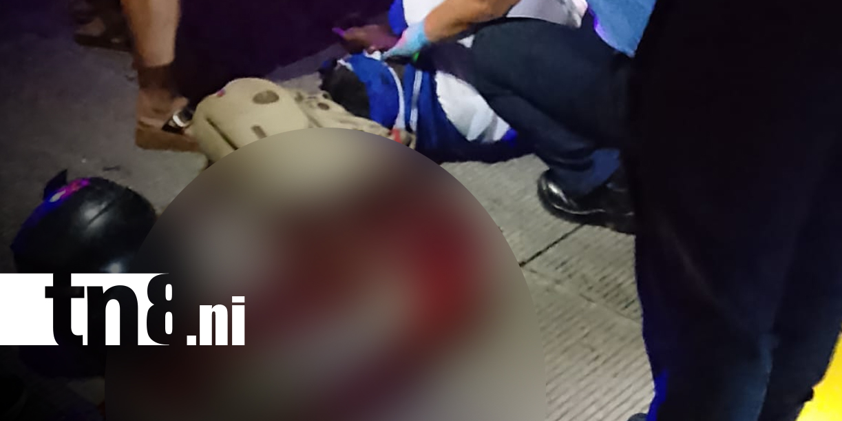 Foto: Motociclista queda grave tras invadir el carril contrario en la carretera Vieja a León/TN8