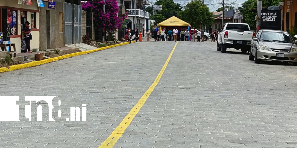 Foto: Ocotal transforma la infraestructura vial con nuevas calles adoquinadas en Monseñor Madrigal/TN8