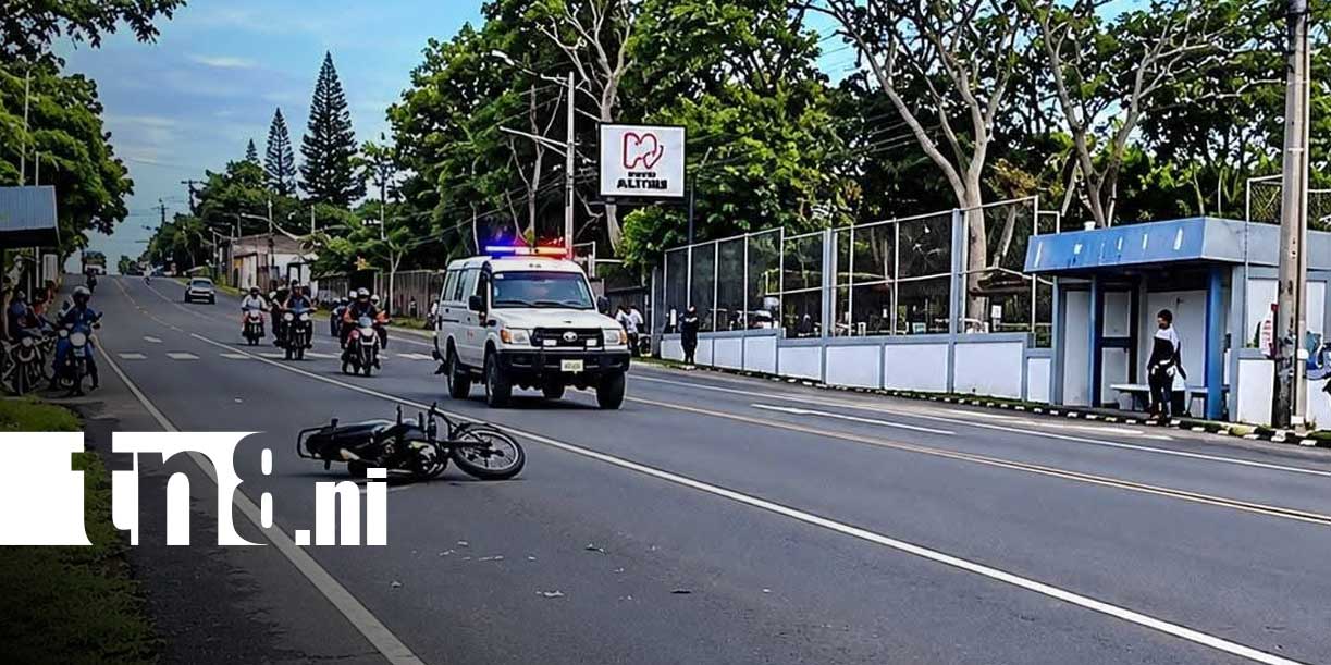 Foto: Dos motociclistas lesionados tras triple colisión en Carazo/TN8