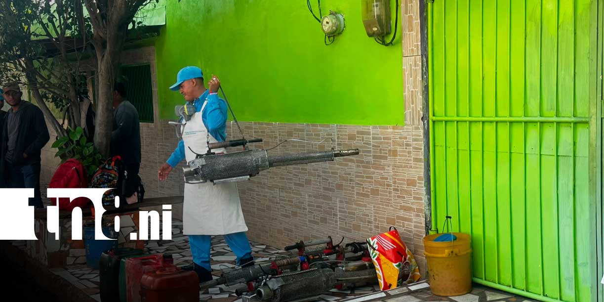 Foto: Fumigación contra zancudos en Managua/TN8