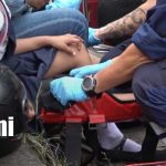 Foto: Madre y su pequeña hija resultan heridas tras ser embestidas por un taxi en Estelí/TN8
