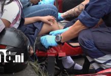 Foto: Madre y su pequeña hija resultan heridas tras ser embestidas por un taxi en Estelí/TN8
