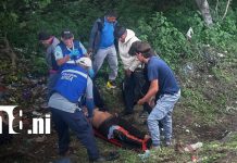 Accidente vial deja dos lesionados en el kilómetro 8 de la carretera nueva a León Foto: Accidente vial deja dos lesionados en el kilómetro 8 de la carretera nueva a León/TN8