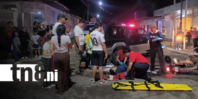 Foto: Motociclista pierde el control y su esposa resulta lesionada en Estelí/TN8