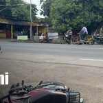 Dos motociclistas resultan lesionados tras colisión en Juigalpa, Chontales Foto: Dos motociclistas resultan lesionados tras colisión en Juigalpa, Chontales/TN8