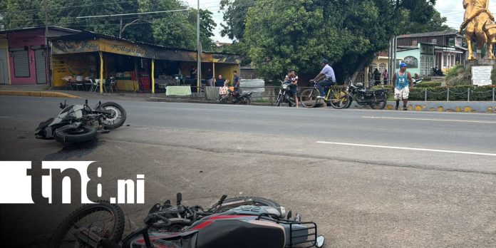 3 Foto: Dos motociclistas resultan lesionados tras colisión en Juigalpa, Chontales/TN8