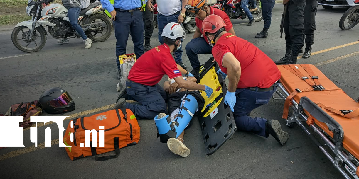 foto: Vendedor de chocolates es atropellado por motociclista en Managua/tn8