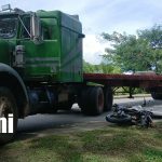 Motociclista muere al impactar contra una rastra en Muy Muy, Matagalpa Foto: Motociclista fallece tras chocar contra una rastra en Matagalpa/TN8