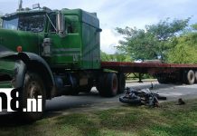 Motociclista muere al impactar contra un trailer en Muy Muy, Matagalpa Foto: Motociclista fallece tras chocar contra una rastra en Matagalpa/TN8