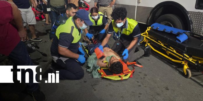 Foto: Dos jóvenes hermanos resultan lesionados en carretera a Masaya/TN8 Foto: Dos jóvenes hermanos resultan lesionados en carretera a Masaya/TN8