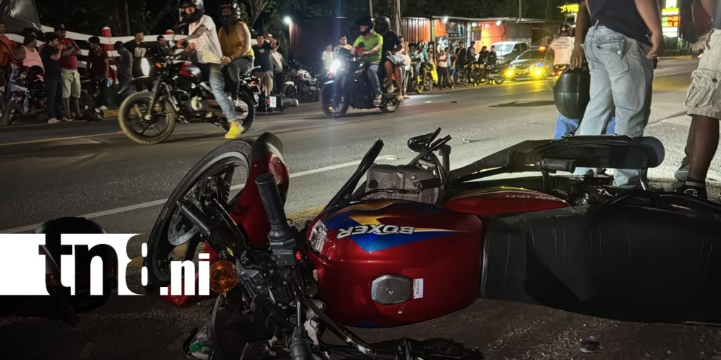 Foto: Accidente entre dos motocicletas deja tres lesionados en Juigalpa, Chontales/TN8