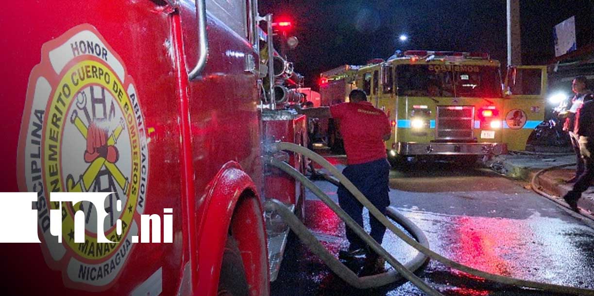 FOTO: Incendio consume vivienda en Managua/TN8