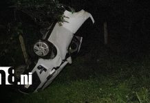 Vehículo termina volcado en un cauce en la carretera Camoapa-Boaco Foto: Vehículo se sale de la vía y termina volcado en un cauce en Boaco/TN8