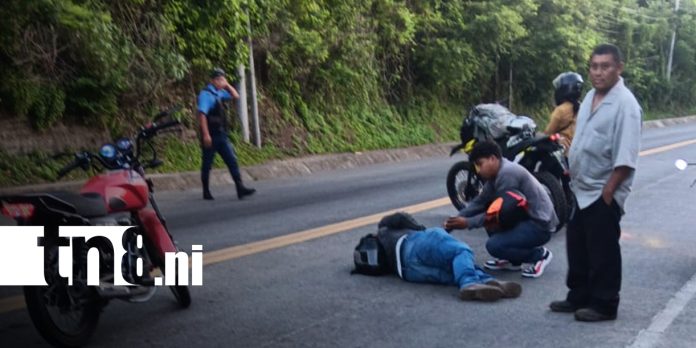 Foto: Motociclista termina lesionado en Managua /TN8