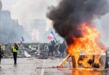 Francia registra más de 1.400 detenidos en una jornada de protestas Foto: Caos en Francia: cientos de heridos / Cortesía