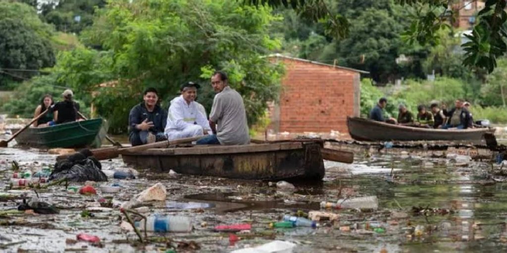 Foto: Paraguay enfrenta graves inundaciones por las lluvias / Cortesía