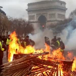 Protestas en París terminan en violentos enfrentamientos con la Policía Foto: Protestas en París terminan en violentos enfrentamientos /Cortesía