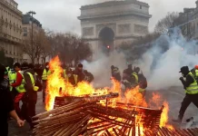Protestas en París terminan en violentos enfrentamientos con la Policía Foto: Protestas en París terminan en violentos enfrentamientos /Cortesía