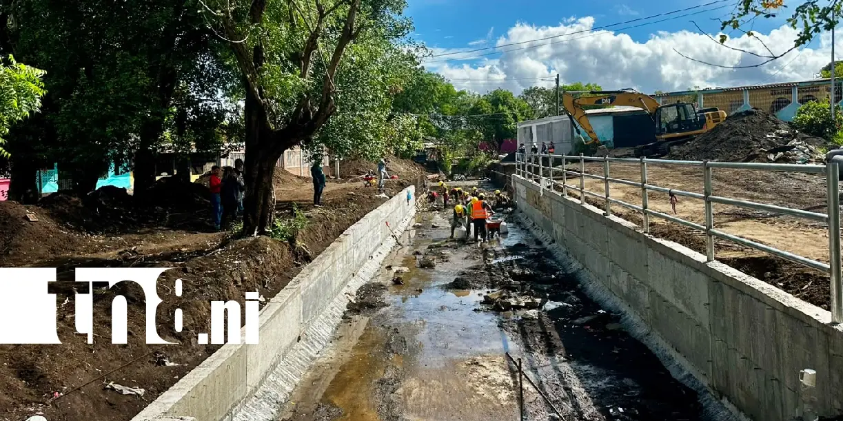 Foto: Puente en Villa José Benito Escobar registra un 30 % de avance /TN8