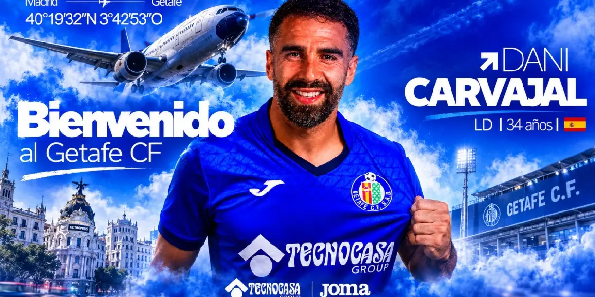 Foto: Dani Carvajal llega al Getafe tras su etapa en el Real Madrid /Cortesía