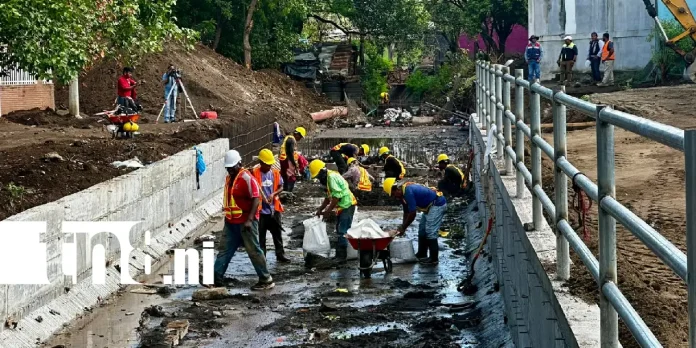 Foto: Puente en Villa José Benito Escobar registra un 30 % de avance /TN8