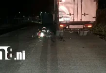 Motociclista se estrella contra la parte trasera de un camión en Río Blanco Foto: se estrella contra la parte trasera de un camión en Río Blanco /TN8