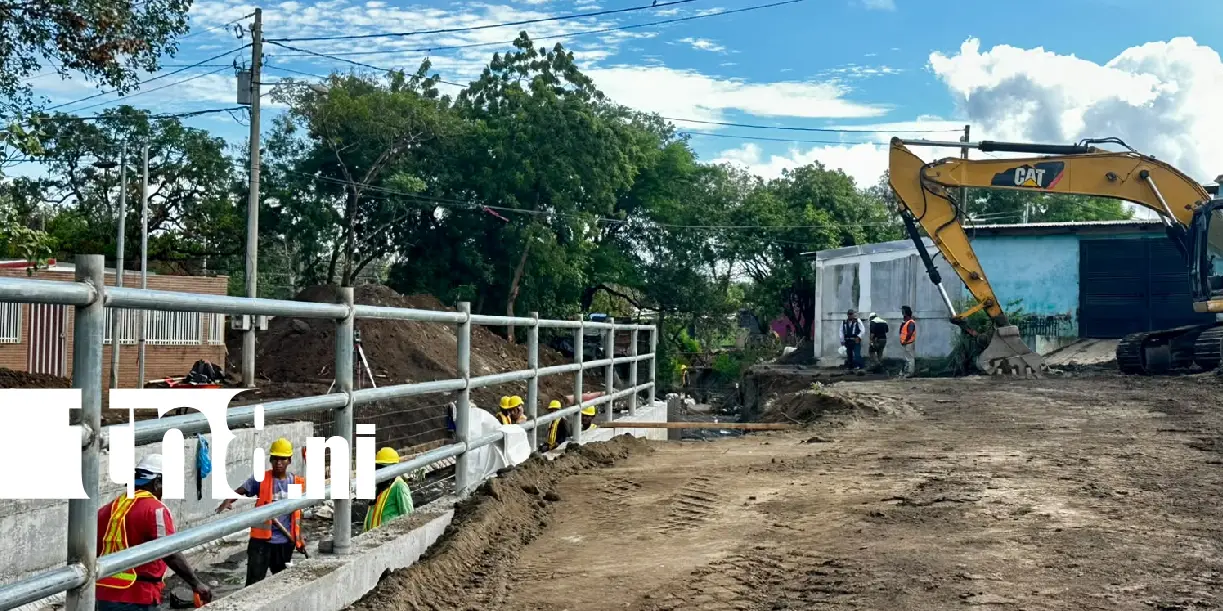Foto: Puente en Villa José Benito Escobar registra un 30 % de avance /TN8