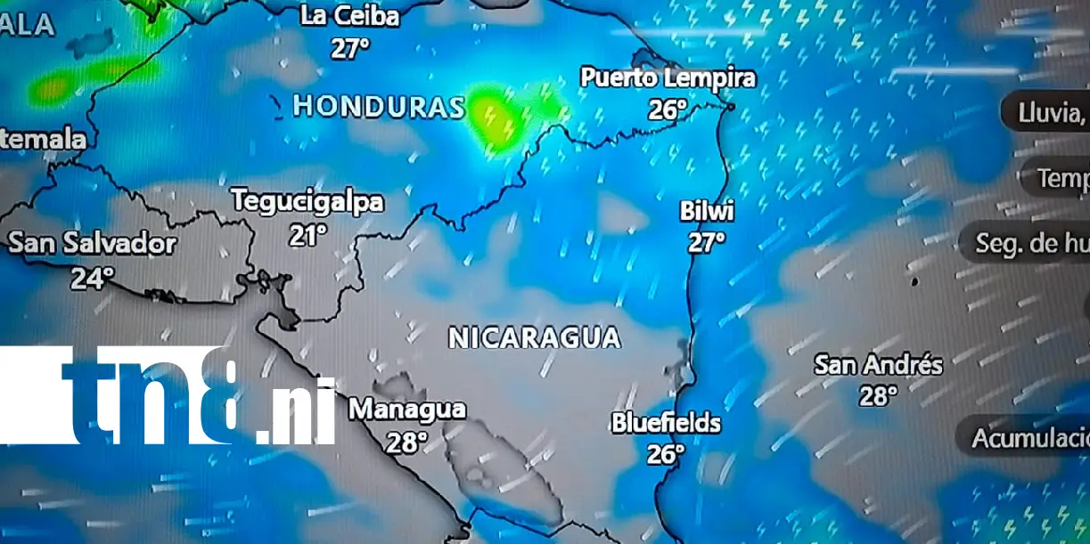 Foto: Lluvias y calor intenso marcarán el clima en Nicaragua /TN8