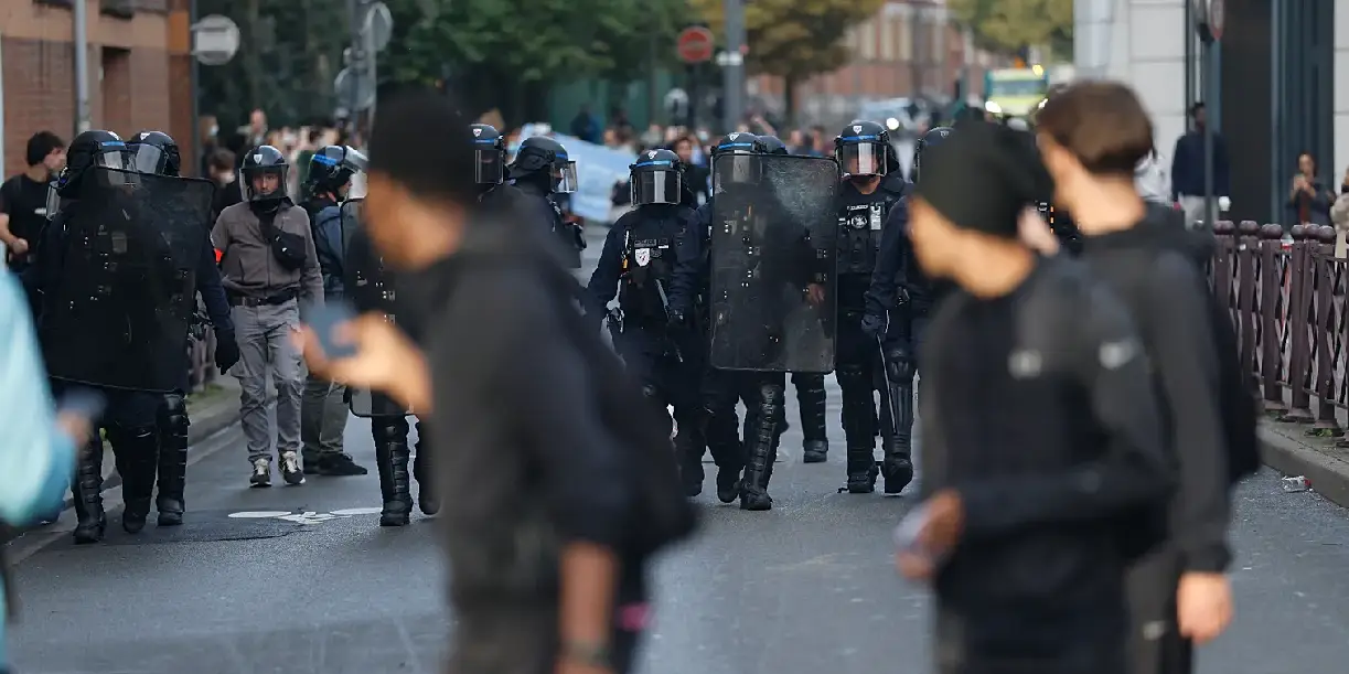 Foto: Protestas estudiantiles paralizan Francia /Cortesía