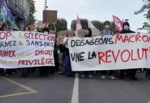 Foto: Protestas estudiantiles paralizan Francia /Cortesía