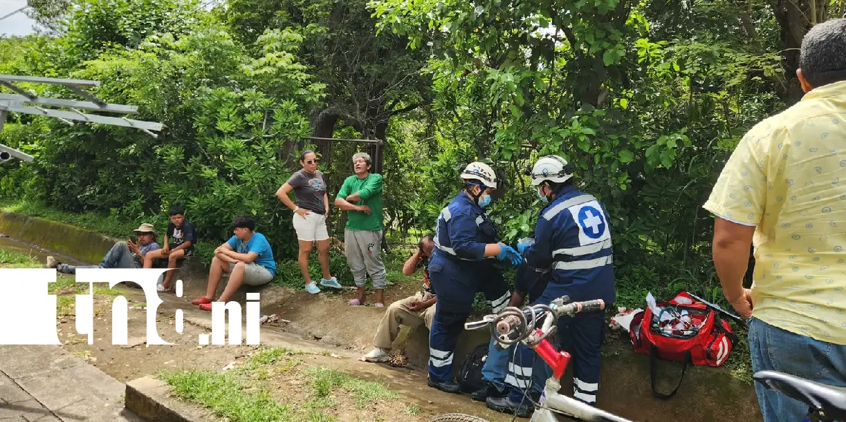 Foto: Motociclista es impactado por varillas en Masaya /TN8