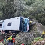 Al menos 80 heridos tras caer un autobús por un barranco en Barcelona Foto: Autobús cae por un barranco en España /Cortesía