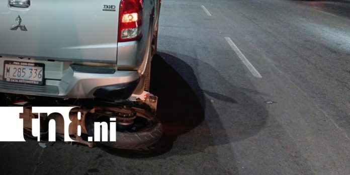 Foto: Peatón muere atropellado por motocicleta en Managua/TN8 Foto: Peatón muere atropellado por motocicleta en Managua/TN8