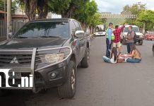 ¿Qué pasó? Joven se lanza de camioneta en marcha en Linda Vista, Managua Foto: Investigan incidente en Linda Vista /TN8