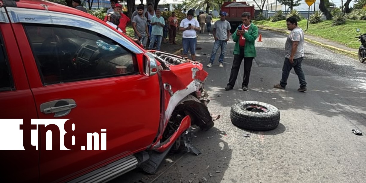 Foto: Accidente de tránsito en Managua / TN8