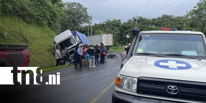 Foto: Accidente de tránsito en Jinotega / TN8 Foto: Accidente de tránsito en Jinotega / TN8