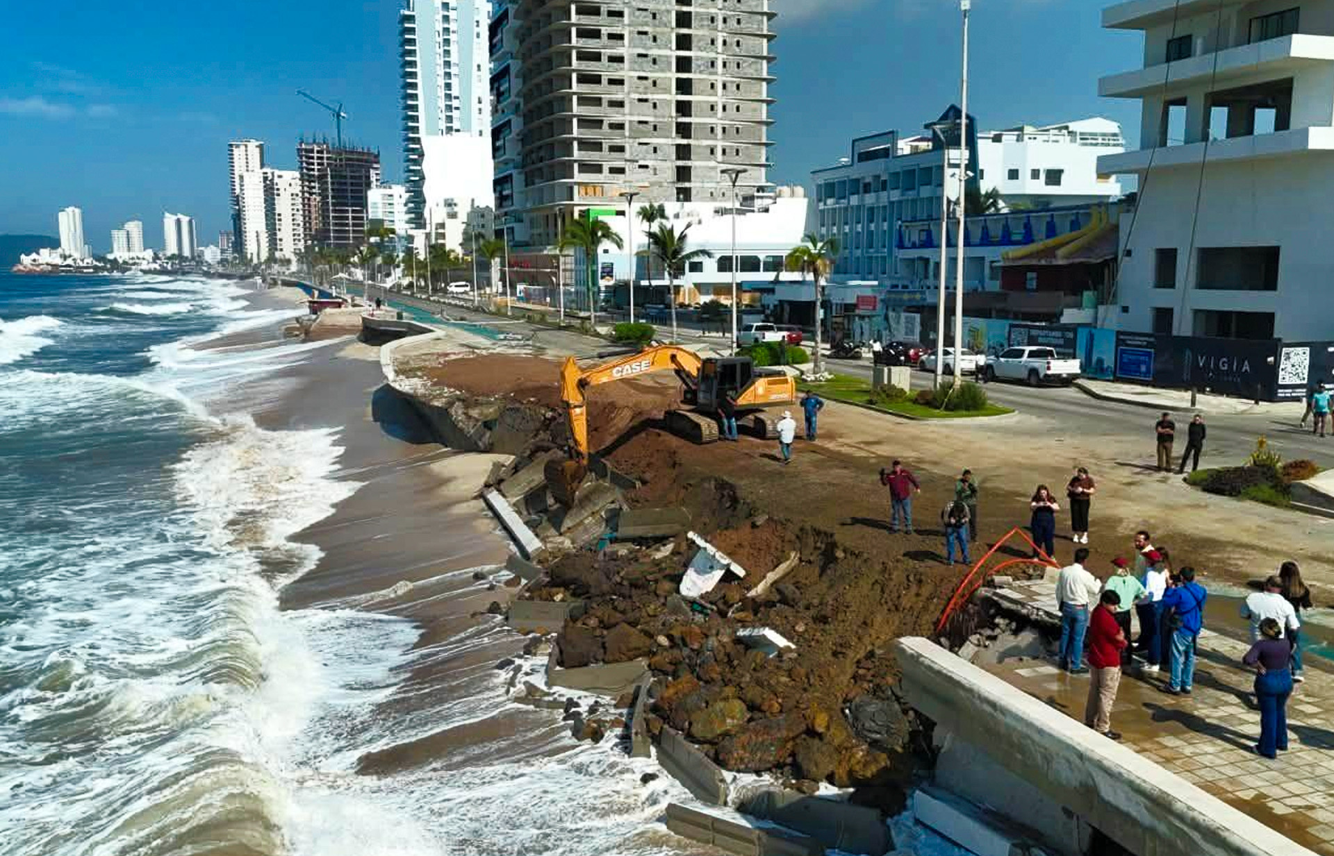 Foto: México y California sufren daños por el fuerte oleaje del Pacífico/ Cortesía