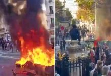 Francia vive protestas masivas con gases lacrimógenos y arrestos